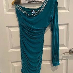 One shoulder Ruched dress